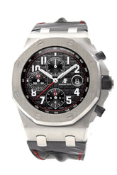 Audemars Piguet Royal Oak Offshore Vampire Black Dial Alligator Leather Mens Watch